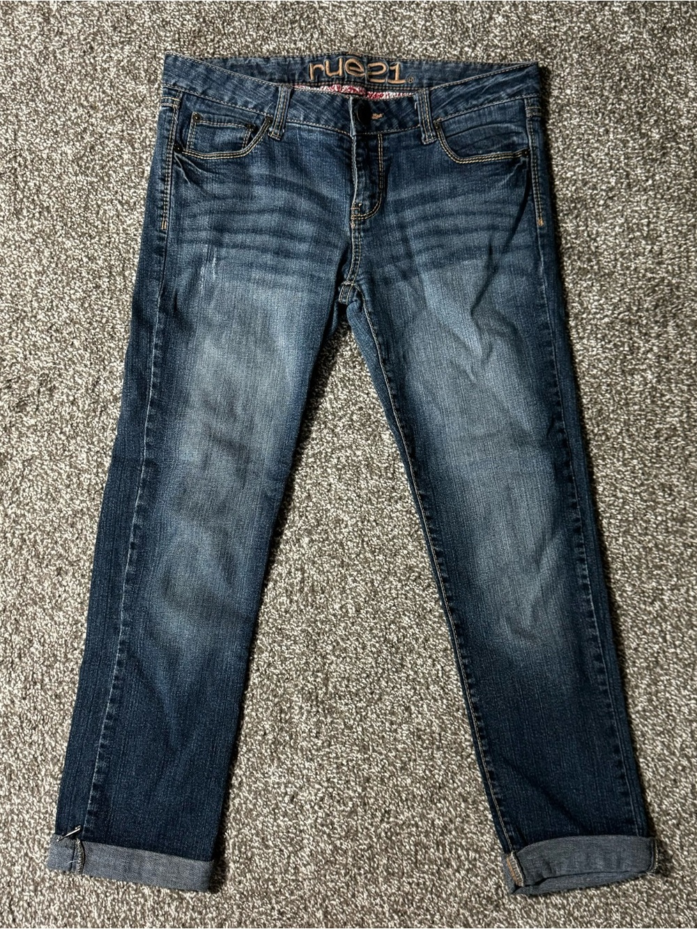 Rue21 Blue Washed Capris